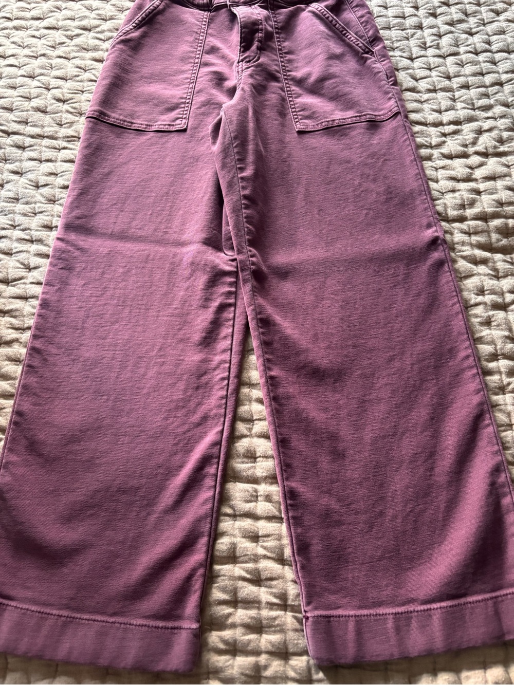Maurices Wide Leg Utility Crop Pants Size 4 Stretch High Rise